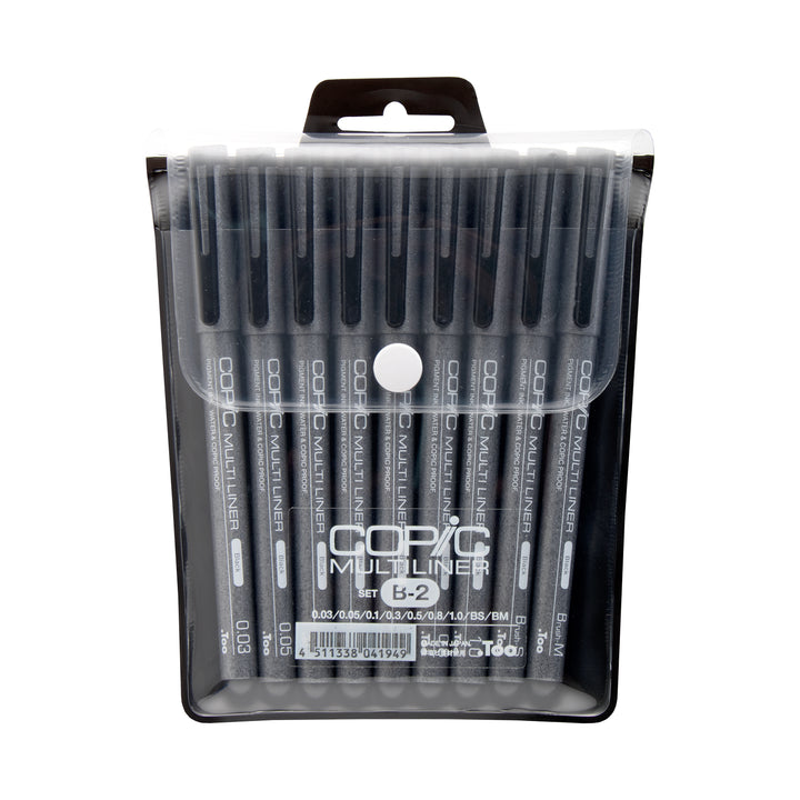 Copic Multiliner Ink Pen 7Pc Black B2 Set | 4511338041062
