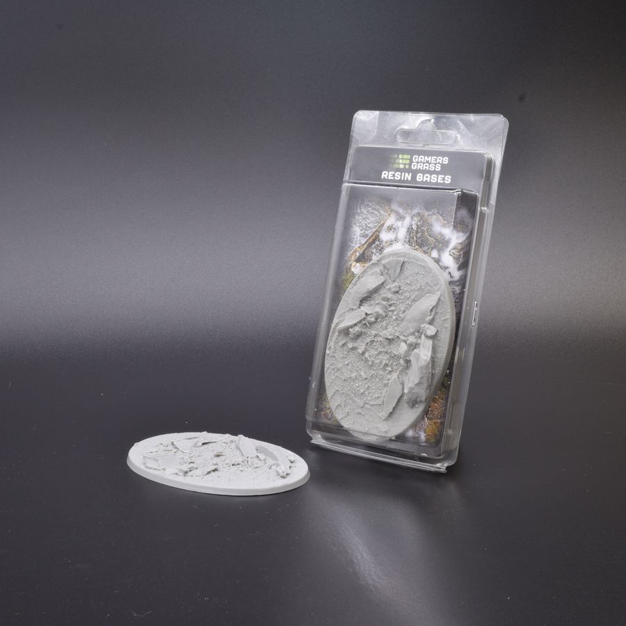 Gamers Grass Resin Bases - Rocky Fields - Oval 105mm (x1) | 738956789556