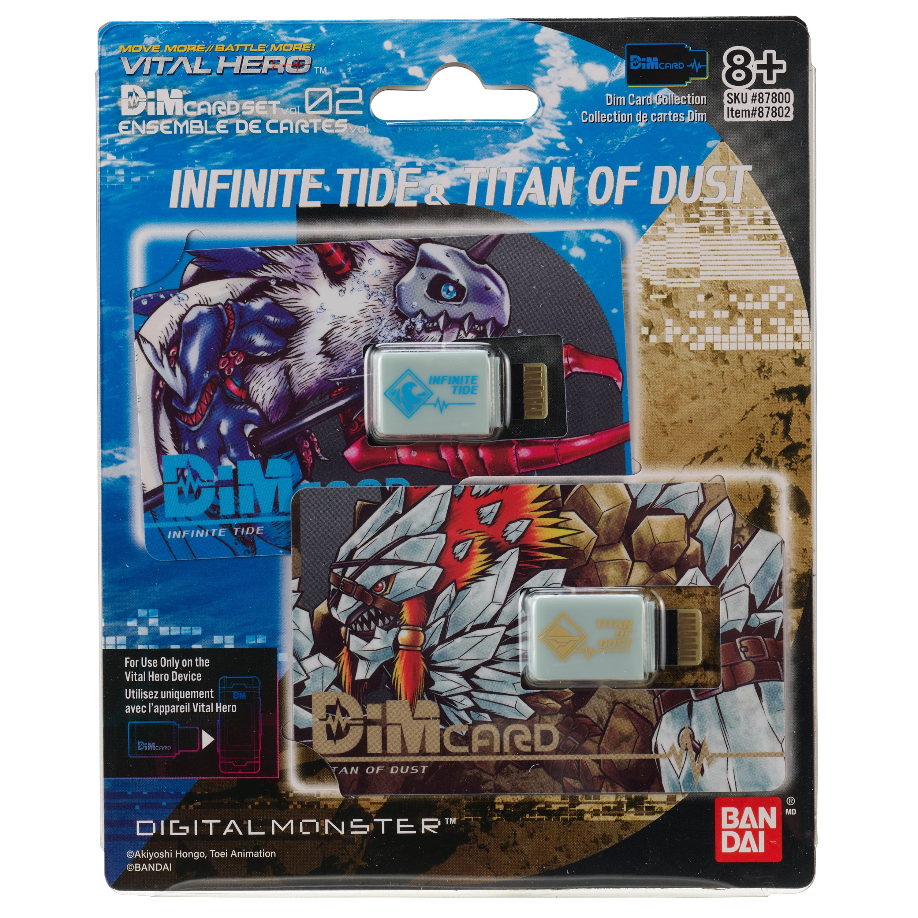 Bandai X Vital Hero DIM Card Two Pack (Infinite Tide & Titan of Dust) | 045557878023