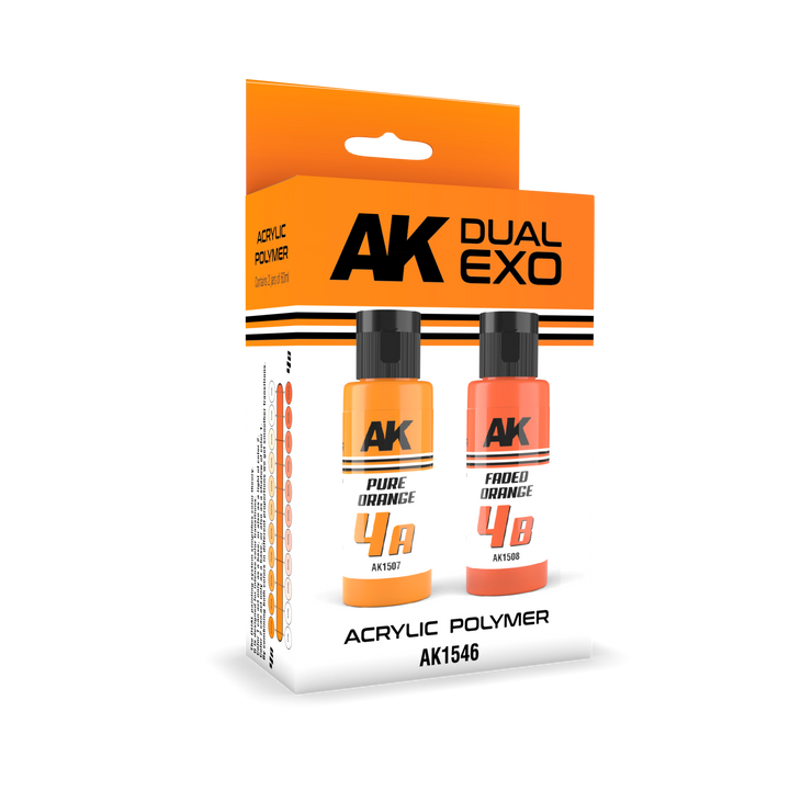 Ak Interactive Pure Orange & Faded Orange Dual Exo Paint Set | 8435568327801