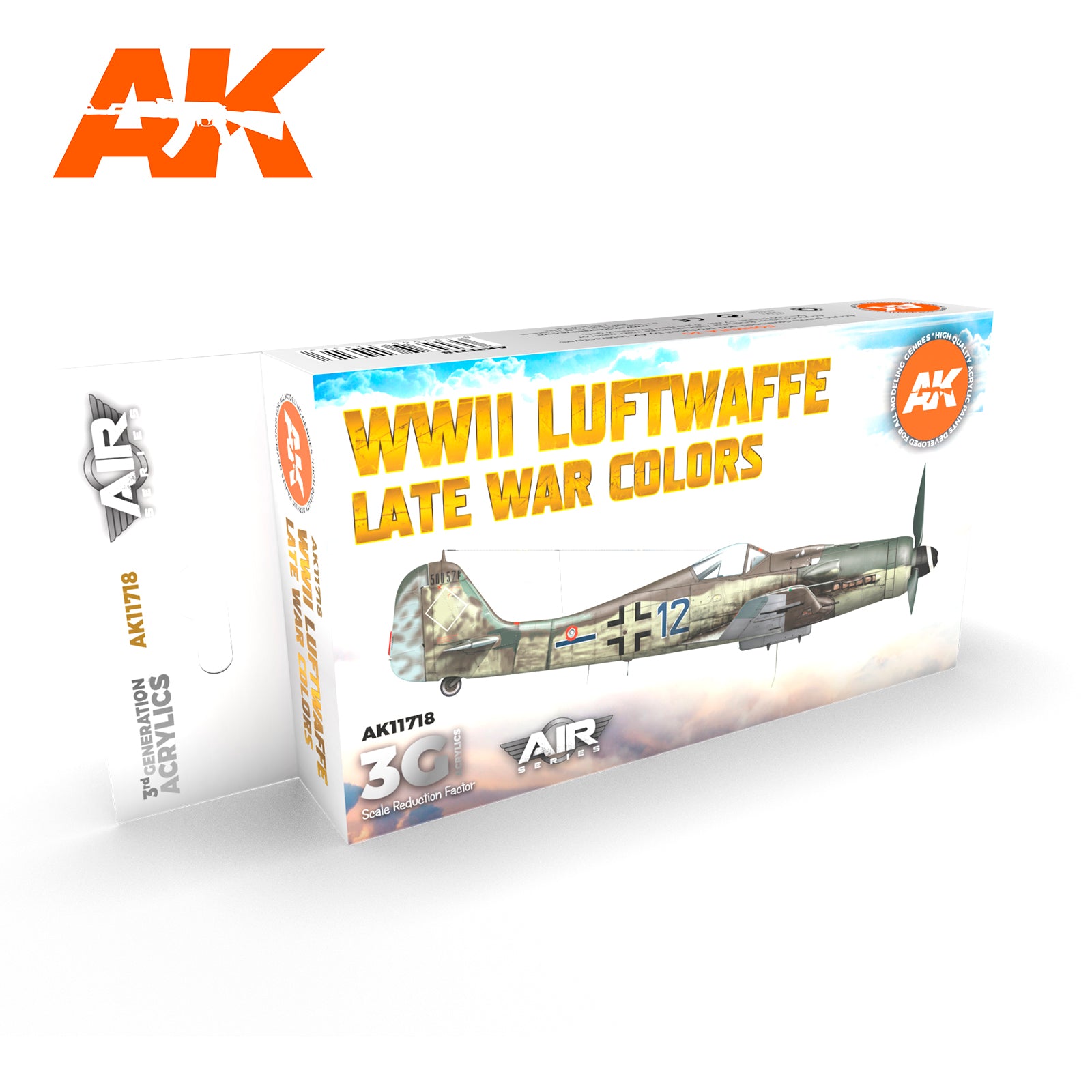 AK Interactive 3G Air - WWII Luftwaffe Late War Colors SET | 8435568314313