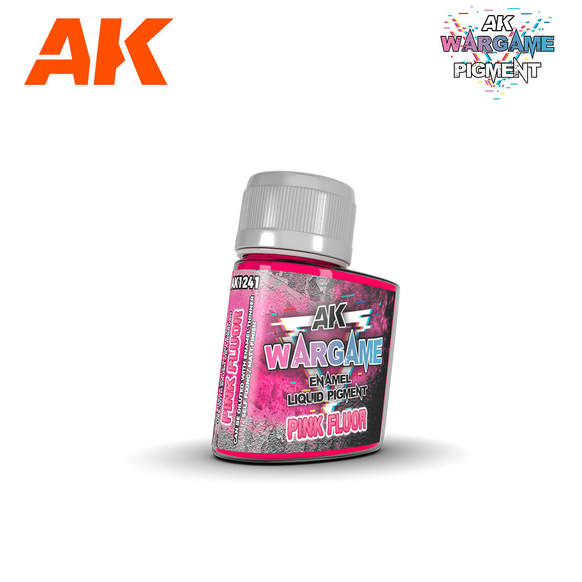 AK Interactive Wargame Enamel Liquid Pigments Fluorescent Pink 35ml | 8435568335301