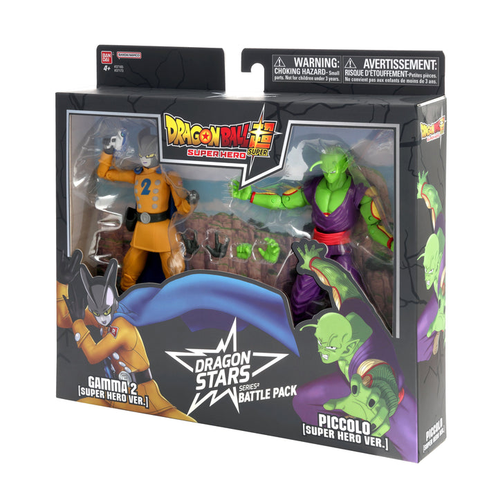 Bandai Dragon Ball Super - Dragon Ball Super: Super Hero - Piccolo vs Gamma 2, Bandai Dragon Stars 6.5" Action Figure Battle Pack | 45557371739