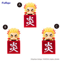 Demon Slayer: Kimetsu no Yaiba Series Rengoku Kyojuro  A Normal / B Smile / C Bento Set Hikkake Figure | 4580736403246