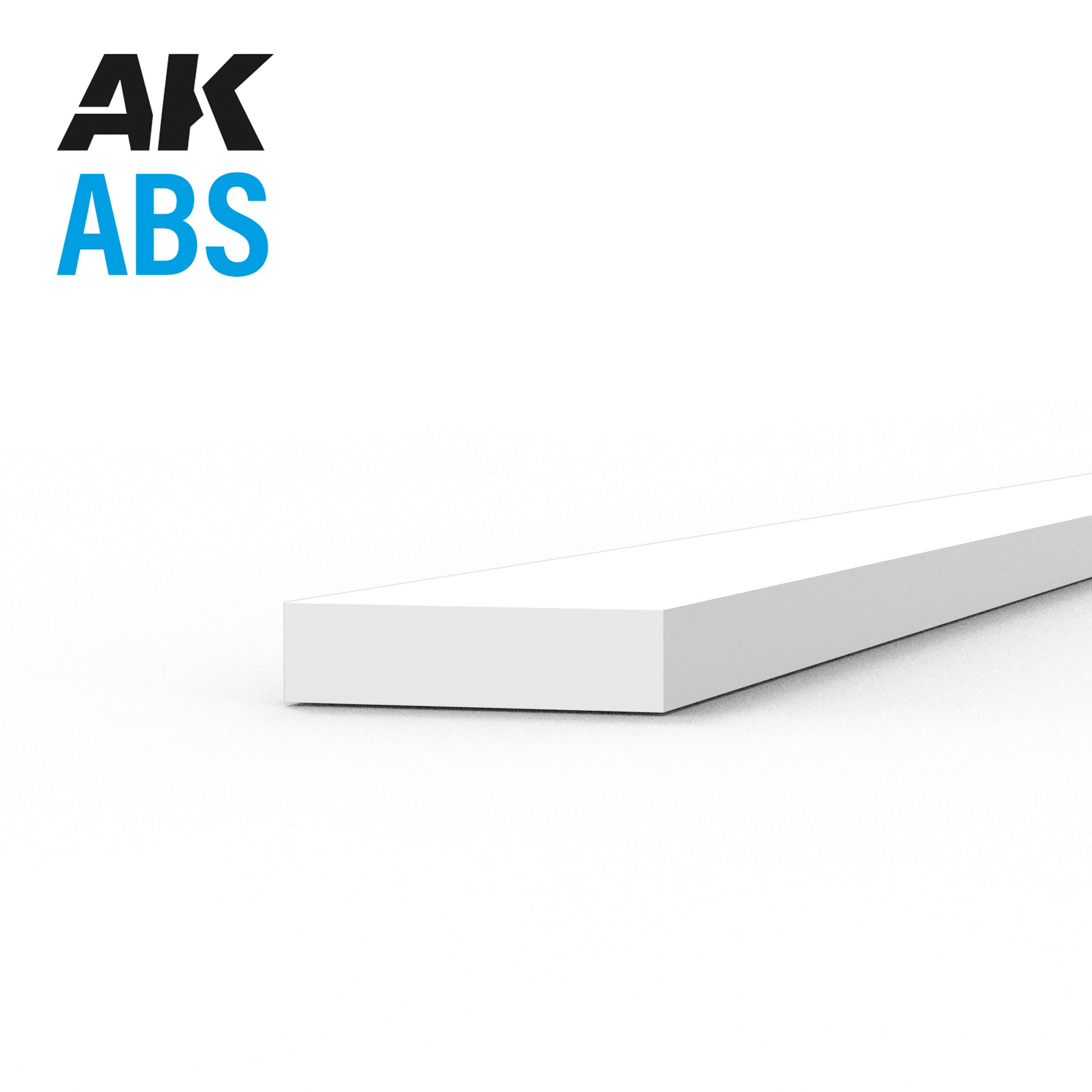 AK Interactive ABS Strip - 0.75 x 3.00 x 350mm x 10 units | 8435568329256