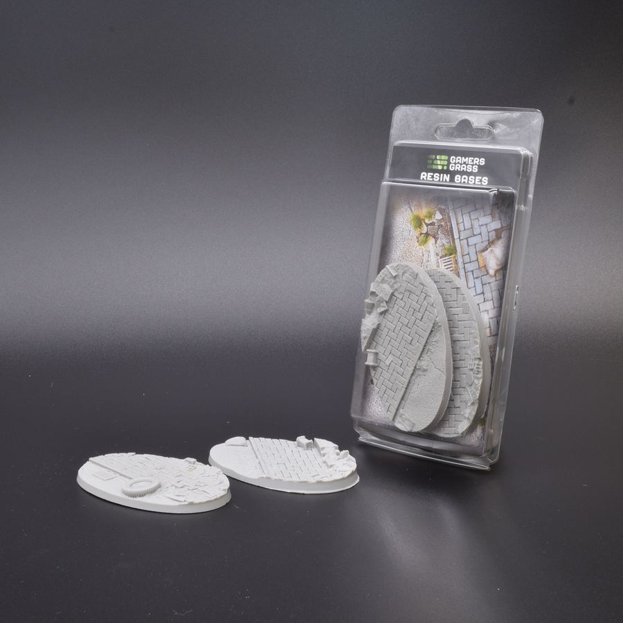 Gamers Grass Resin Bases - Urban Warfare - Oval 90mm (x2) | 738956789785