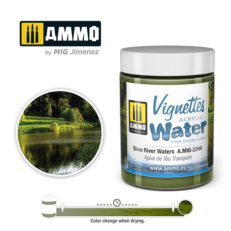 Ammo Mig Slow River Waters 100ml | 8432074022442