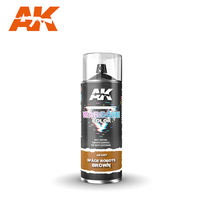 AK Interactive Wargame Space Robots Brown Spray 400ml | 8435568313798