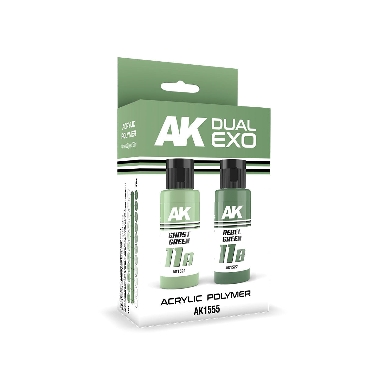 Ak Interactive Ghost Green & Rebel Green Dual Exo Paint Set | 8435568327870