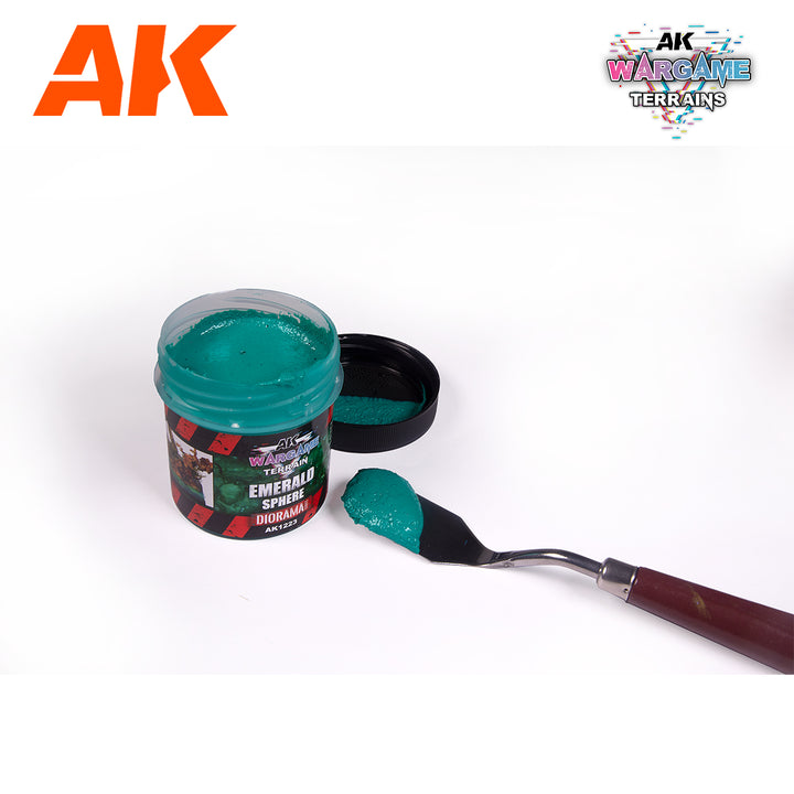 AK Interactive Wargame Battle Ground Terrains Emerald Sphere - 100ml (Acrylic) | 8435568330979