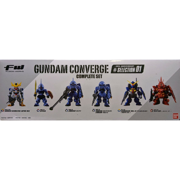 Bandai Shokugan Gundam Converge FW Gundam Converge 10th Anniversary # Selection 01 , Complete Set of 6 | 4549660737810