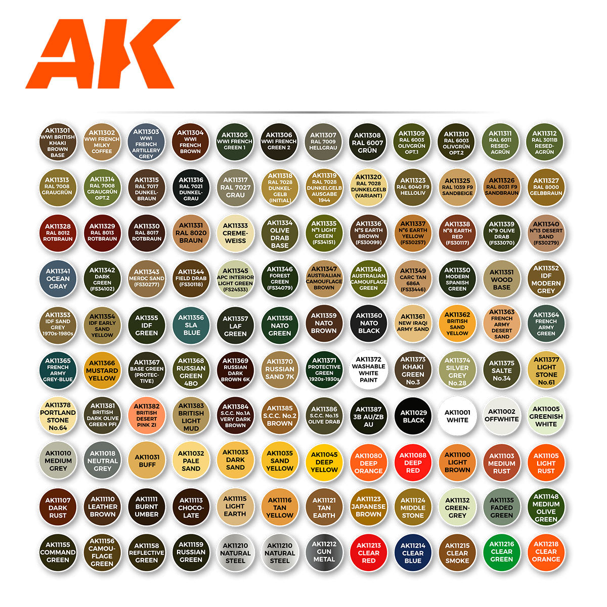AK 3G Plastic Briefcase 120 AFV Colors | 8435568333468
