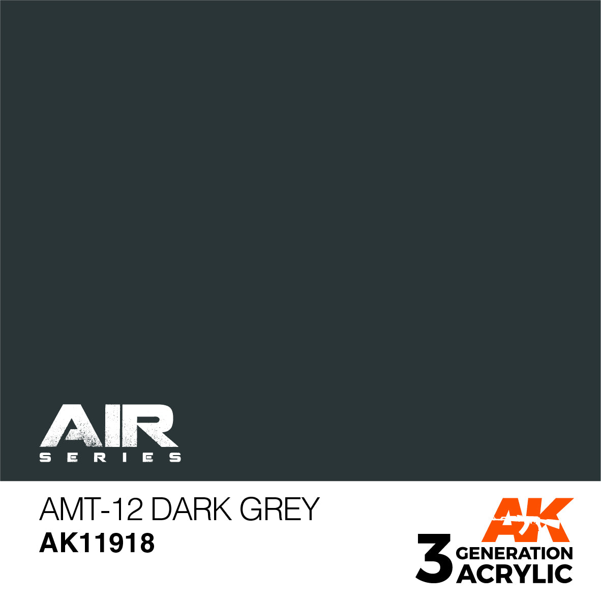 AK Interactive 3G Air - AMT-12 Dark Grey | 8435568315822