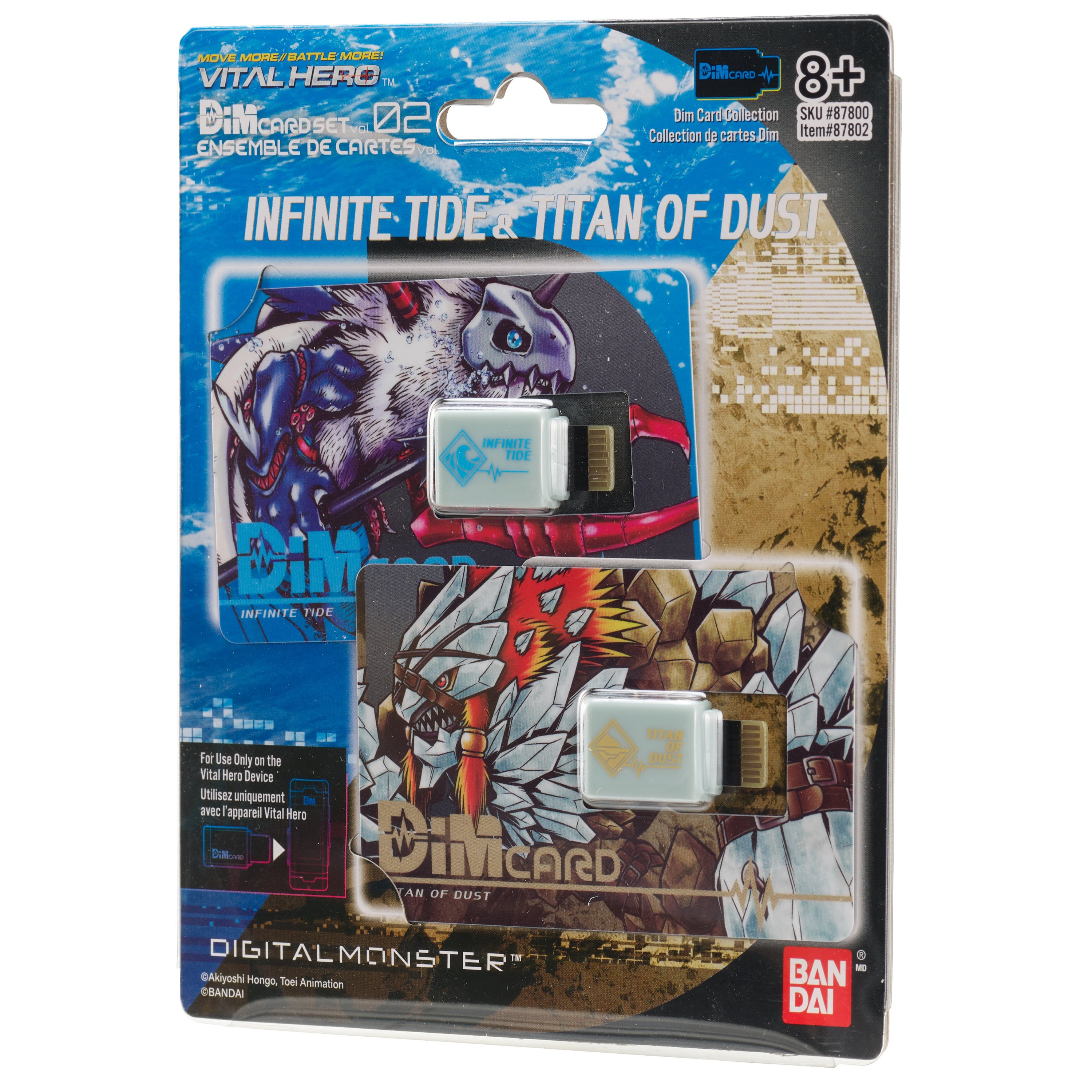 Bandai X Vital Hero DIM Card Two Pack (Infinite Tide & Titan of Dust) | 045557878023