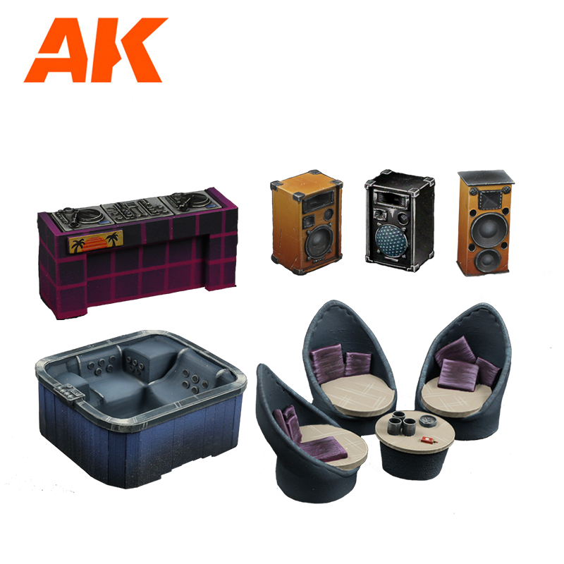 AK Interactive Party Time Wargame Set 100% Polyurethane Resin Compatible With 30-35MM Scale | 8435568333352