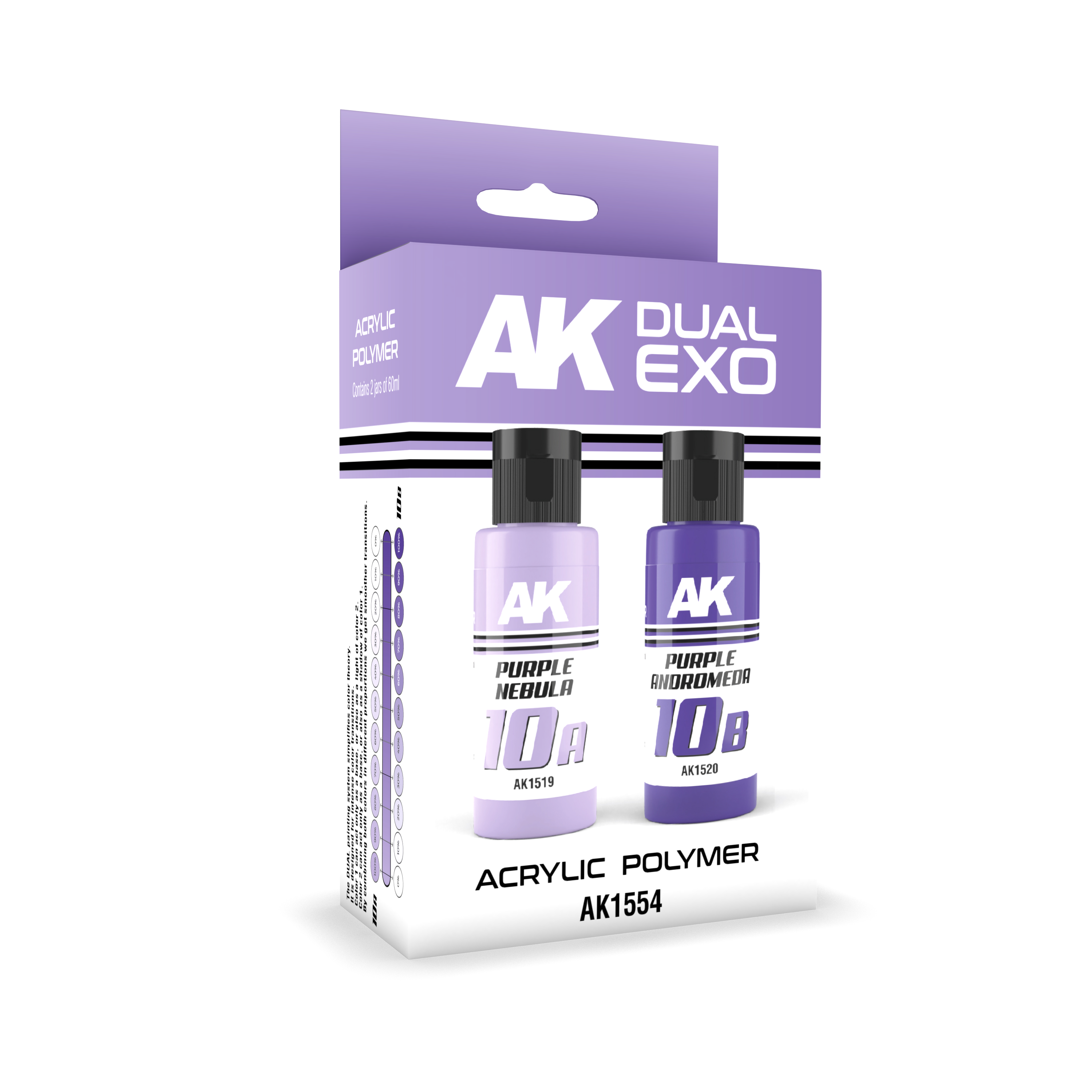 Ak Interactive Purple Nebula & Purple Andromeda Dual Exo Paint Set | 8435568327863