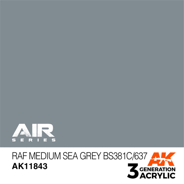 AK Interactive 3G Air - RAF Medium Sea Grey BS381C/637