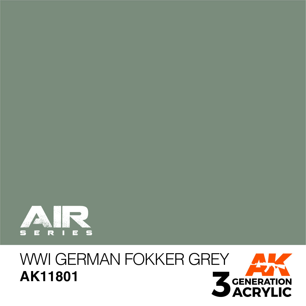 AK Interactive 3G Air - WWI German Fokker Grey | 8435568314658