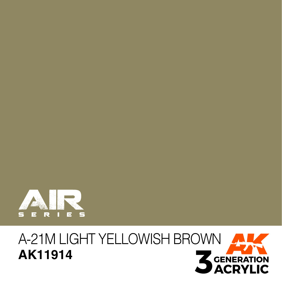 AK Interactive 3G Air - A-21m Light Yellowish Brown | 8435568315785
