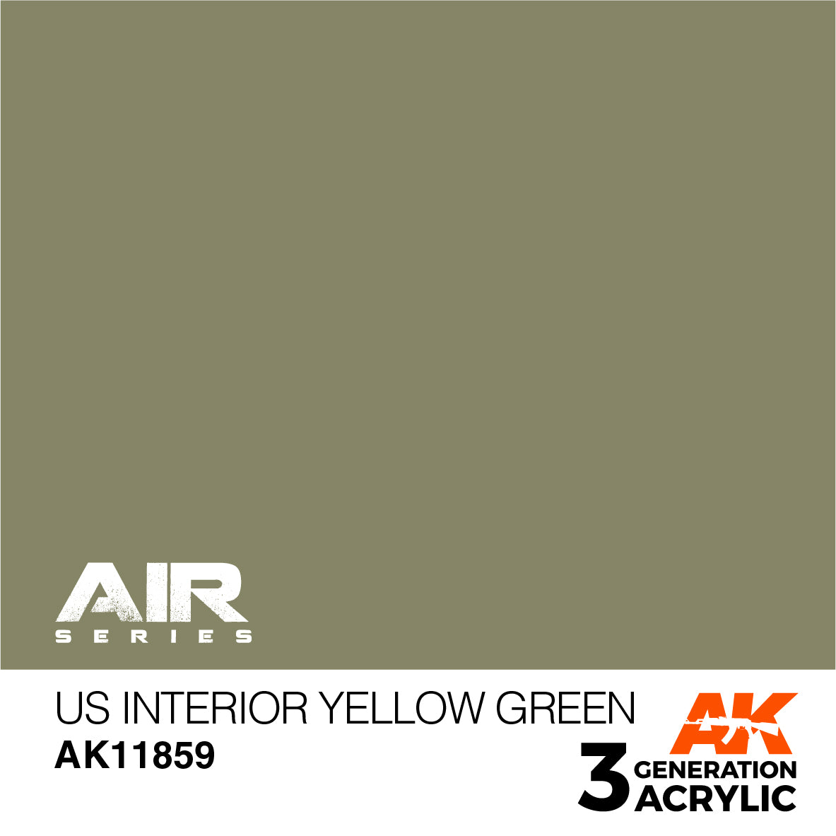 AK Interactive 3G Air - US Interior Yellow Green | 8435568315235
