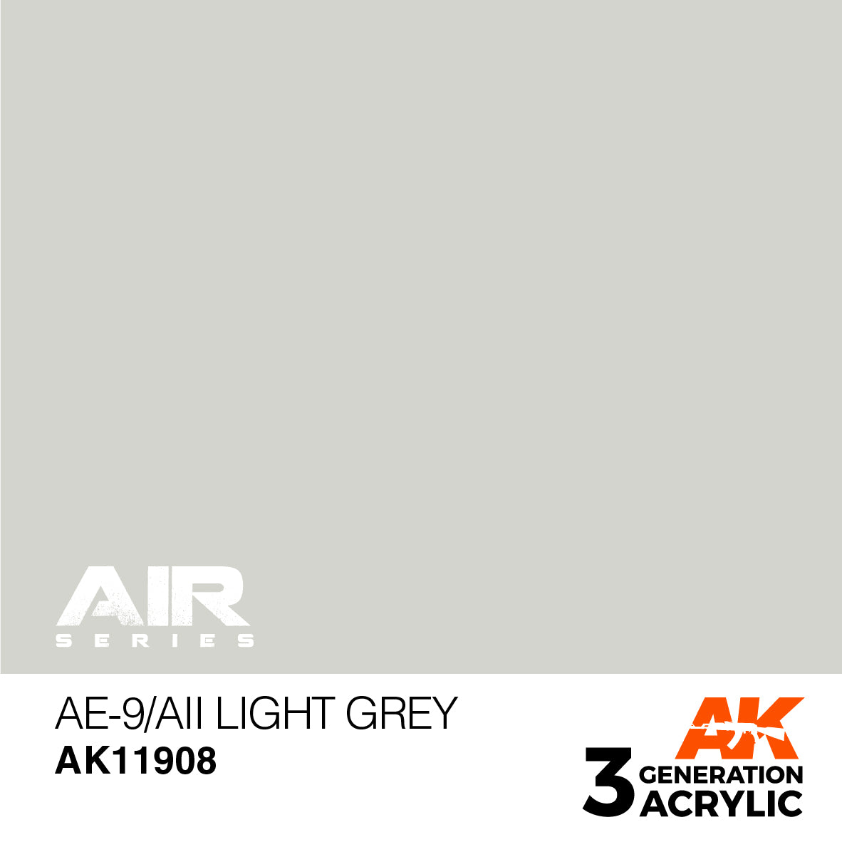 AK Interactive 3G Air - AE-9/AII Light Grey | 8435568315723