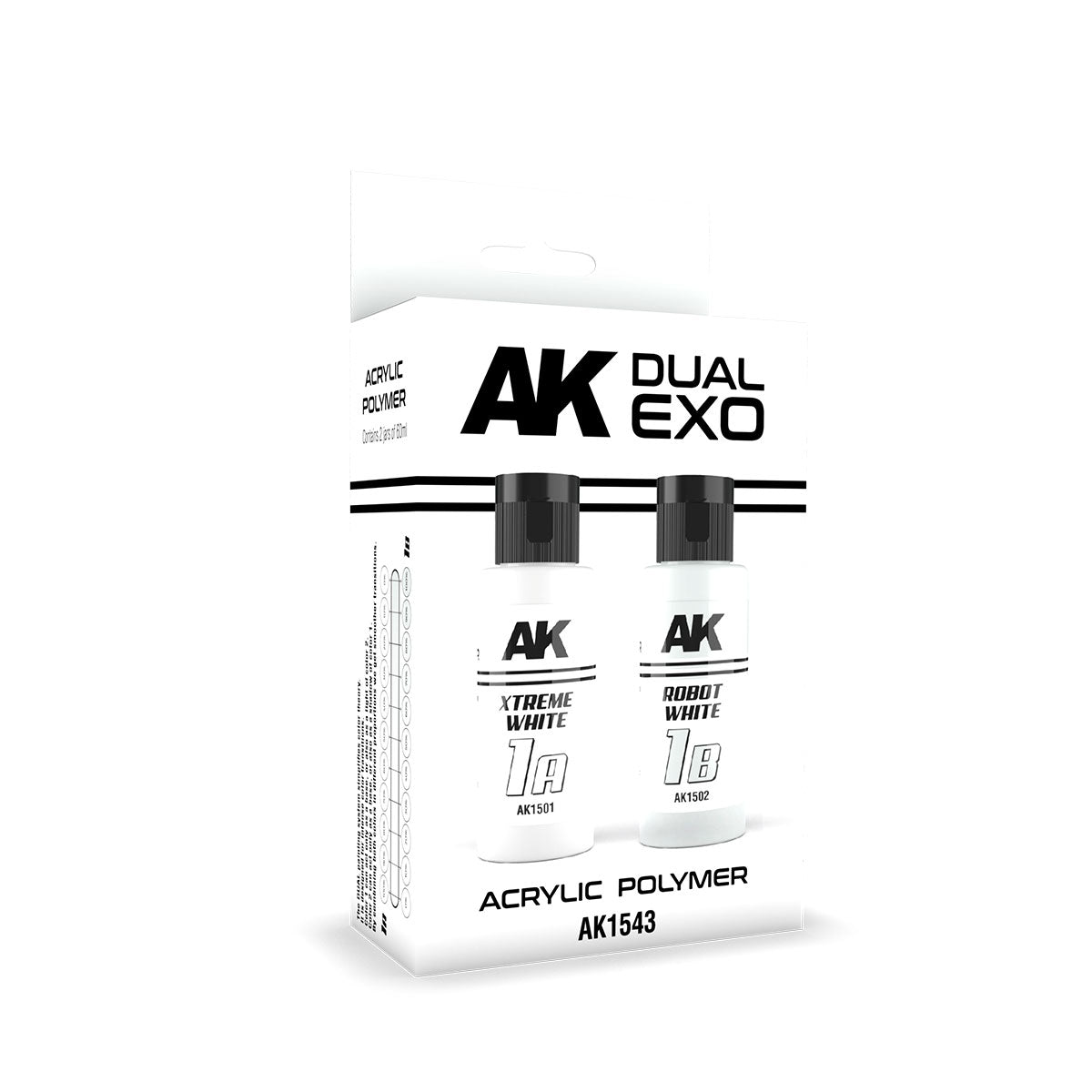 Ak Interactive Xtreme White & Robot White Dual Exo Paint Set | 8435568327771