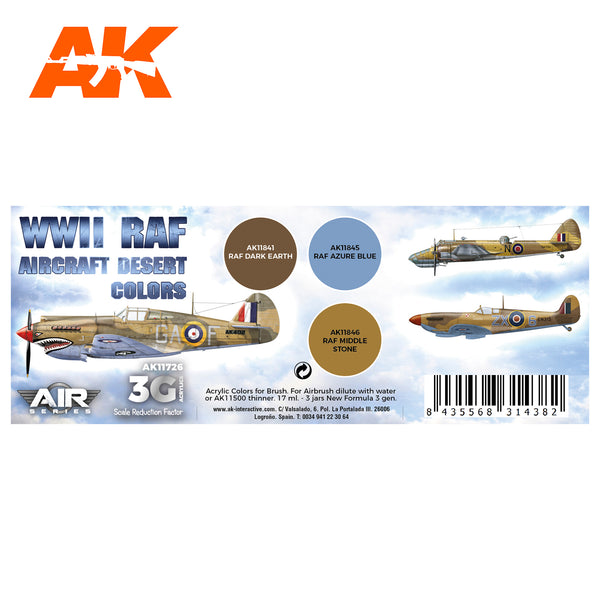 AK Interactive 3G Air - WWII RAF Aircraft Desert Colors SET