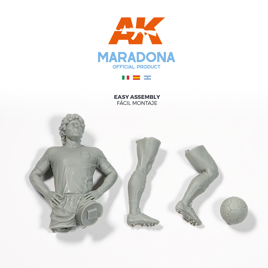 AK Interactive Maradona Resin Figure. 90mm Scale | 8435568326231