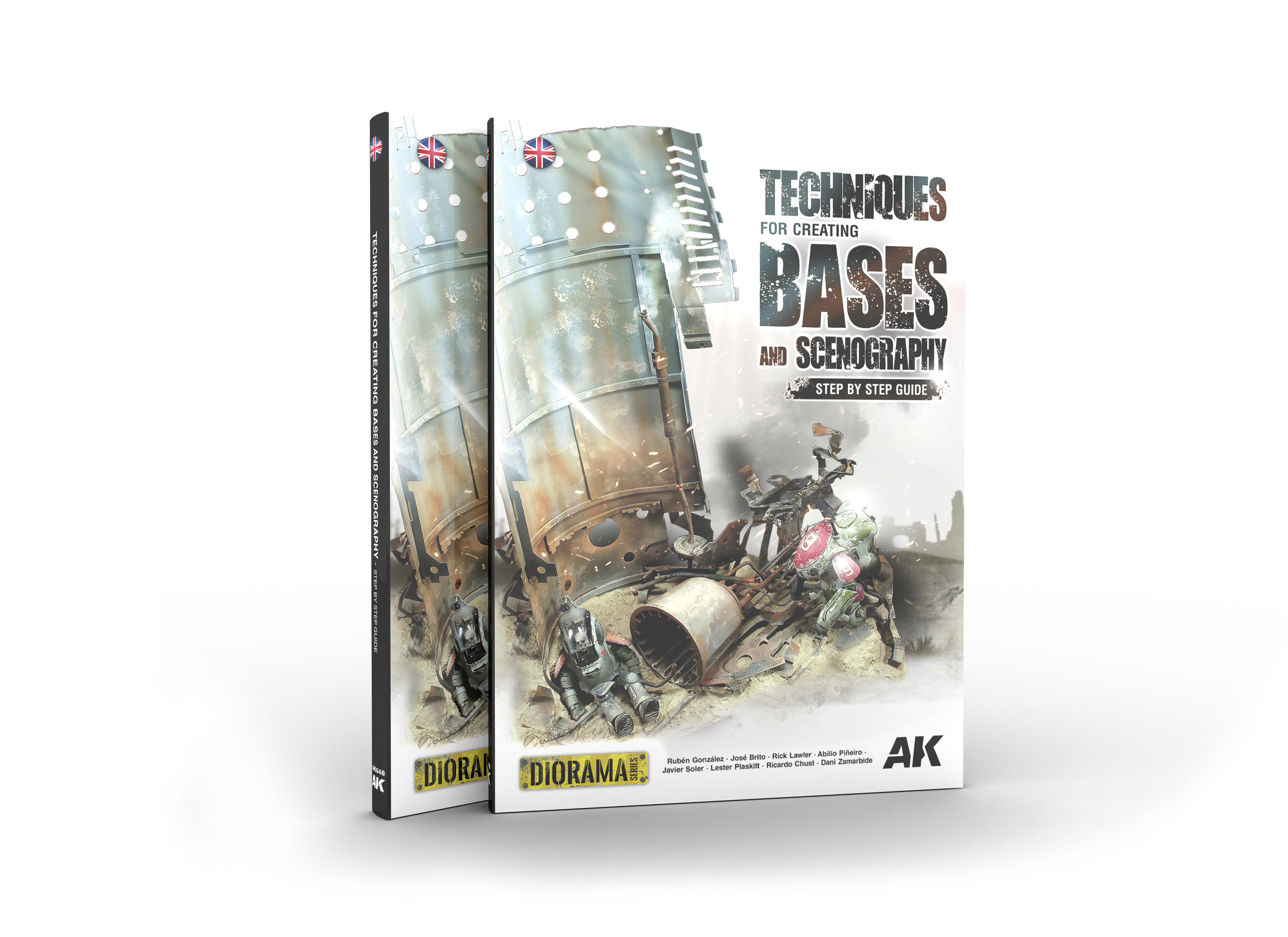 AK Interactive Techniques for creating bases and scenography – English | 8435568333413