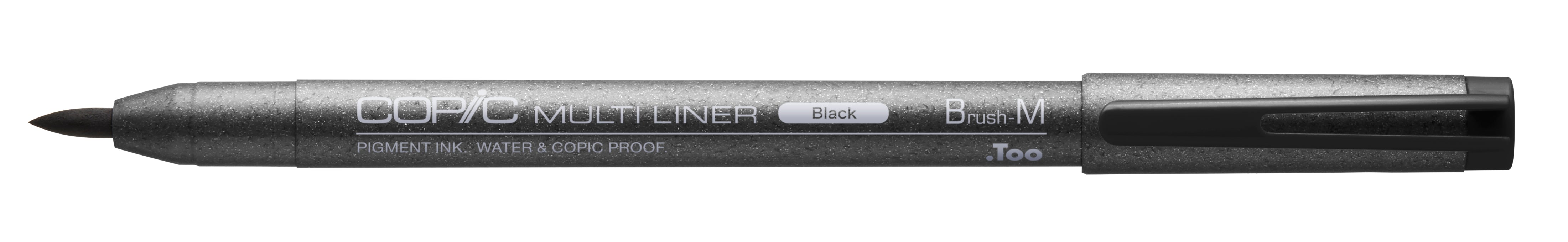 Copic Multiliner Brush Pen Black, Brush Medium (M) | 4511338022665