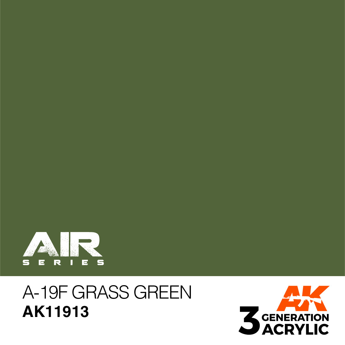 AK Interactive 3G Air - A-19f Grass Green | 8435568315778