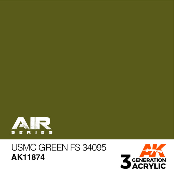 AK Interactive 3G Air - USMC Green FS 34095