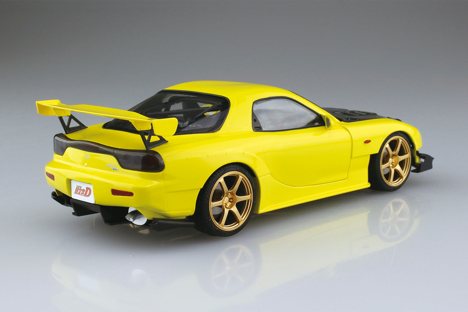 Aoshima 1/24 Pre-Painted Initial D Takahashi Keisuke FD3S RX-7 Project D Last Battle Ver. Model Kit | 4905083064016