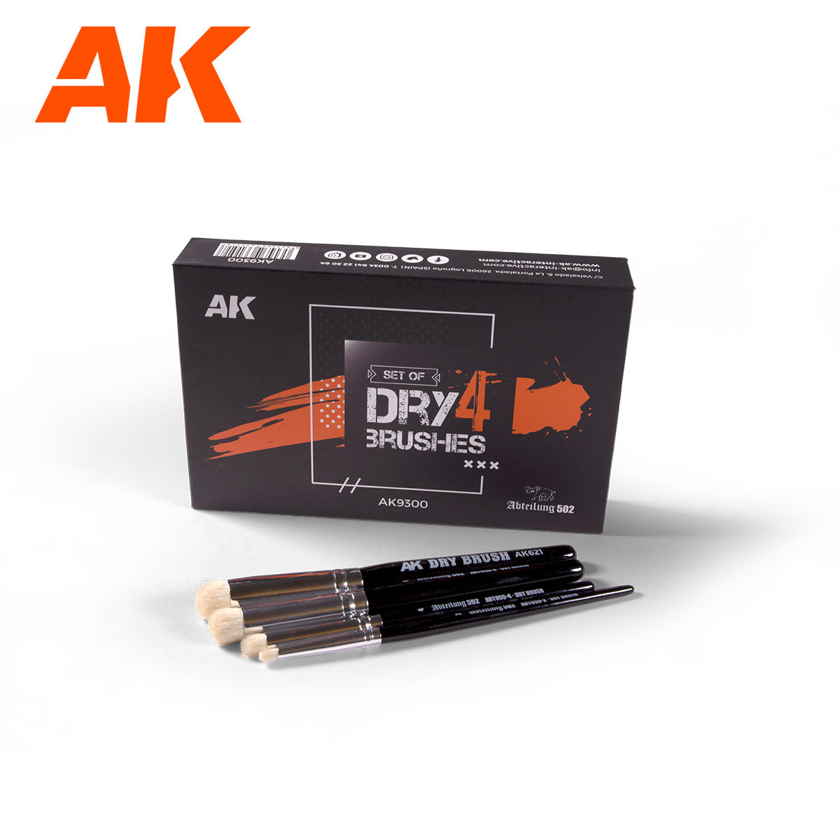 AK Interactive DRY BRUSHES SET | 8435568331518