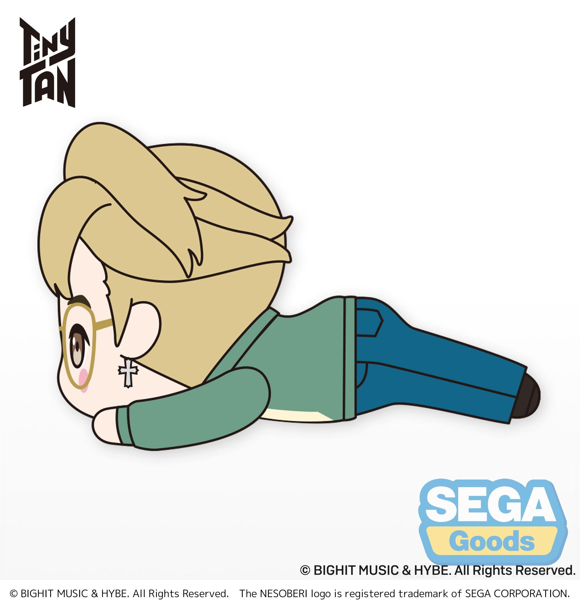 SEGA TinyTAN Series Dynamite Jimin Nesoberi (Lay-Down) Tera Jumbo Plush