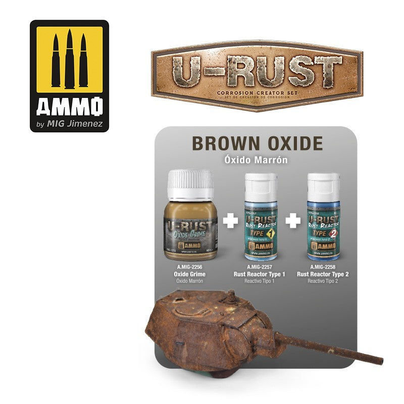 Ammo Mig U-Rust Oxide Grime 40ml | 8432074022565