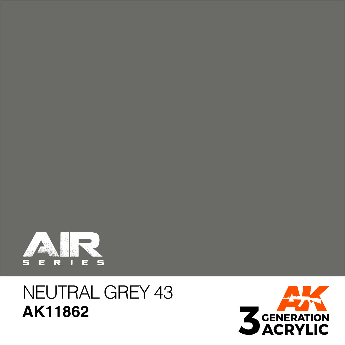 AK Interactive 3G Air - Neutral Grey 43 | 8435568315266