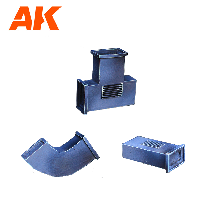 AK Interactive Air Conditioning Wargame Set 100% Polyurethane Resin Compatible With 30-35MM Scale | 8435568333277