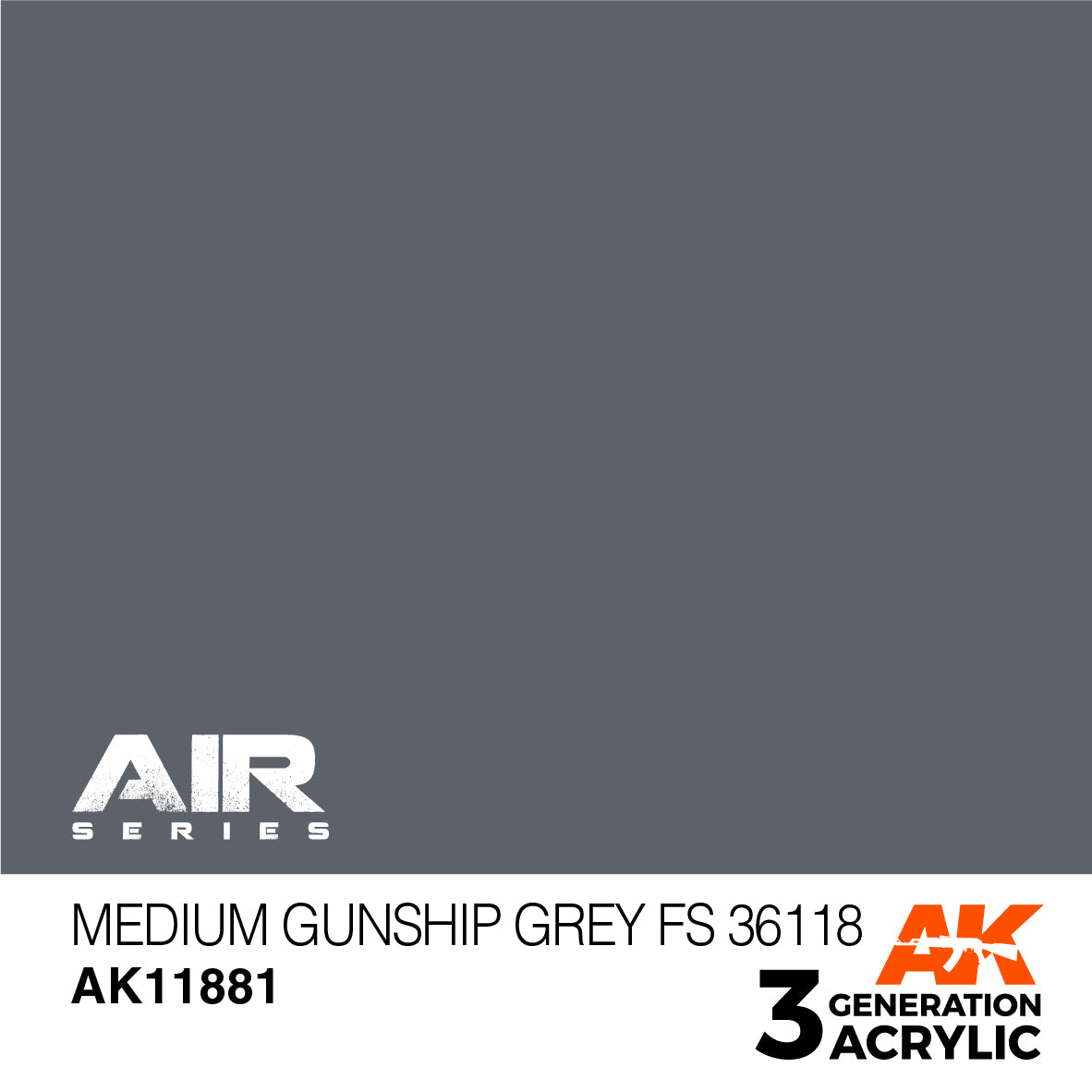 AK Interactive 3G Air - Medium Gunship Grey FS 36118 | 8435568315457
