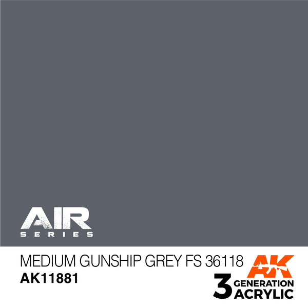 AK Interactive 3G Air - Medium Gunship Grey FS 36118