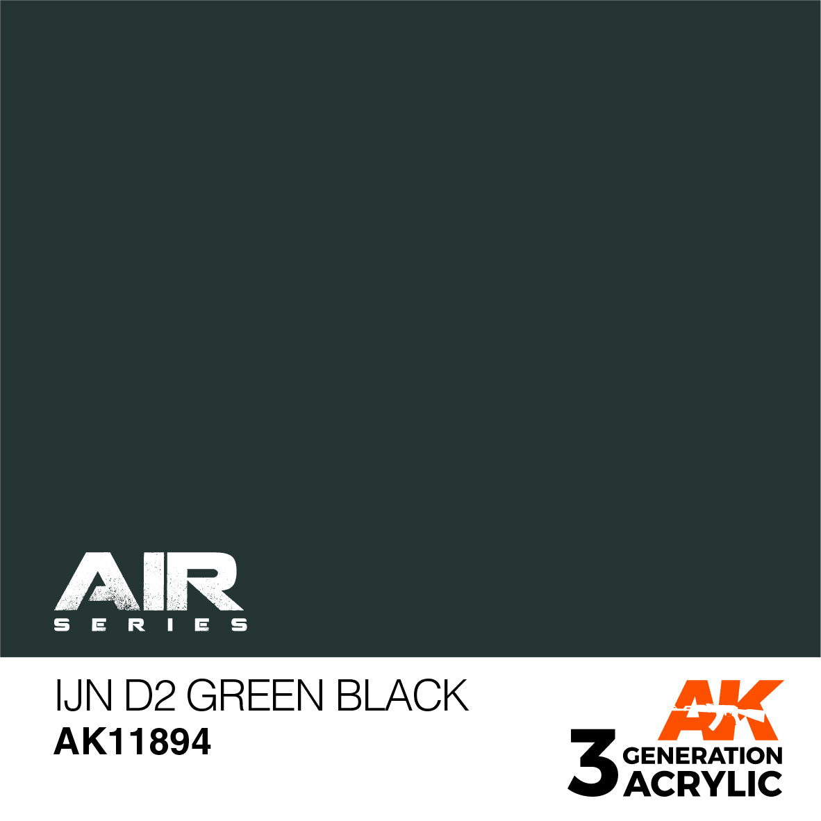 AK Interactive 3G Air - IJN D2 Green Black | 8435568315587