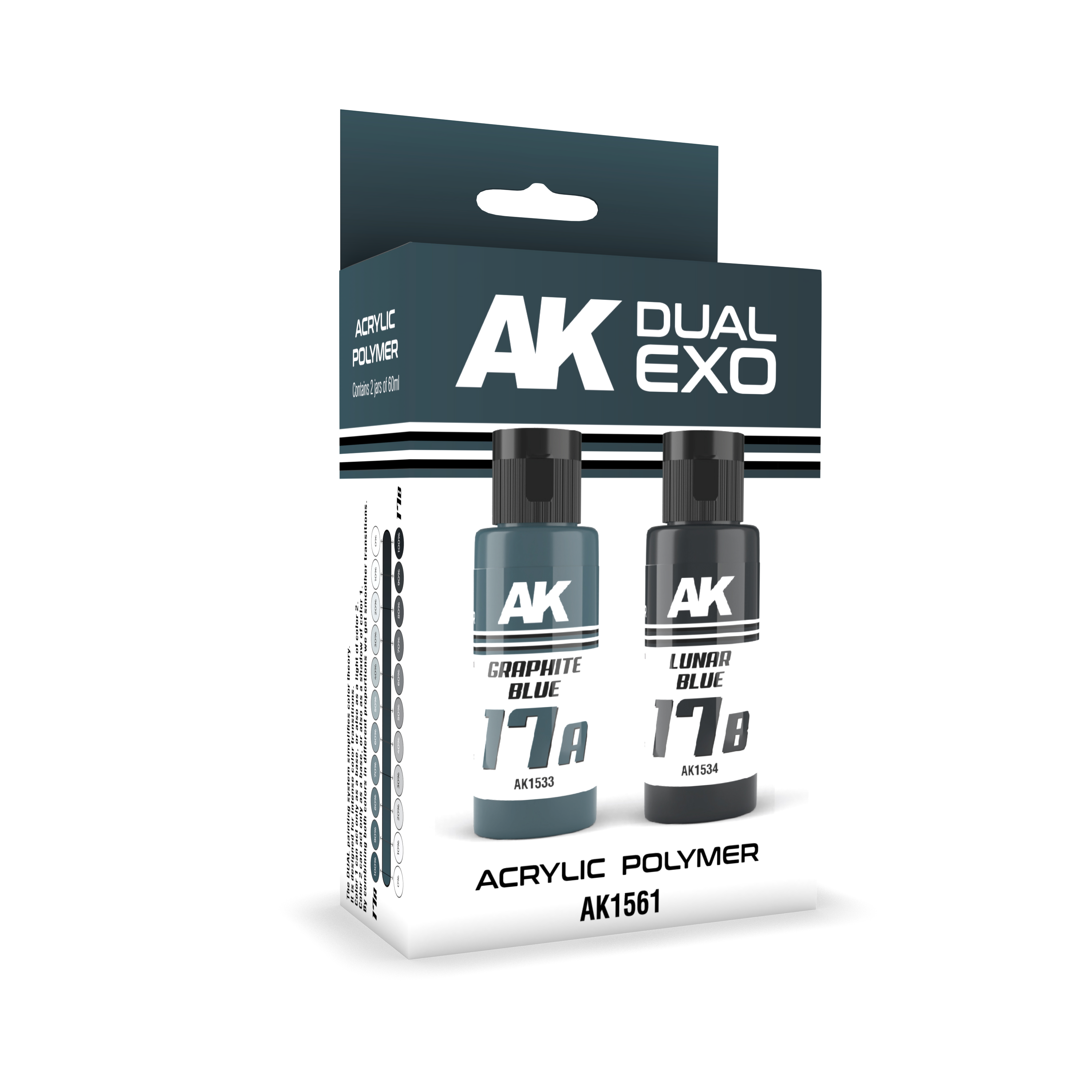 Ak Interactive Graphite Blue & Lunar Blue Dual Exo Paint Set | 8435568327931