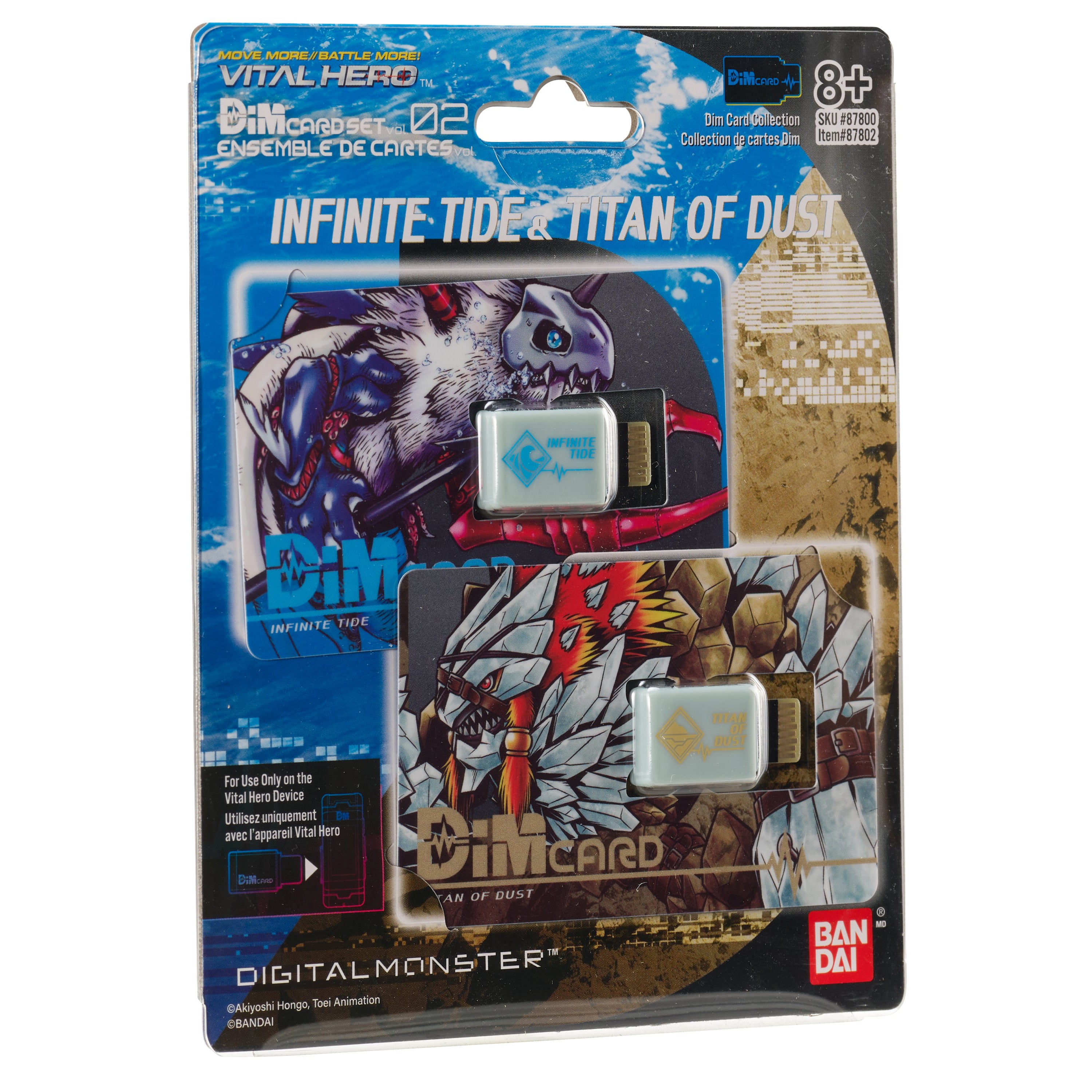 Bandai X Vital Hero DIM Card Two Pack (Infinite Tide & Titan of Dust) | 045557878023