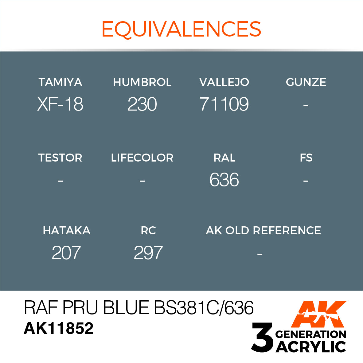 AK Interactive 3G Air - RAF PRU Blue BS381C/636 | 8435568315167