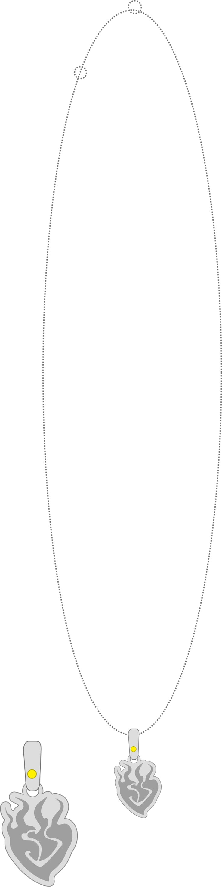 Good Smile Company RWBY: Ice Queendom Series Yang Xiao Long Lucid Dream Icon Necklace