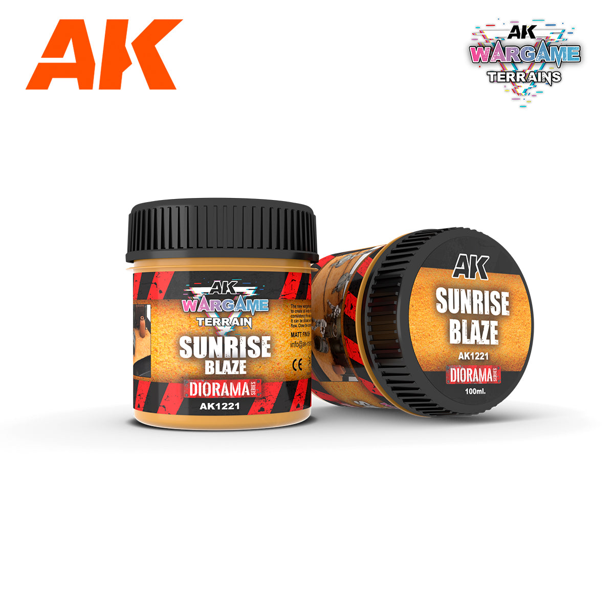 AK Interactive Wargame Battle Ground Terrains Sunrise Blaze - 100ml (Acrylic) | 8435568330955