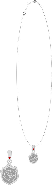 RWBY: Ice Queendom Series Ruby Rose Lucid Dream Icon Necklace | 4580590161511