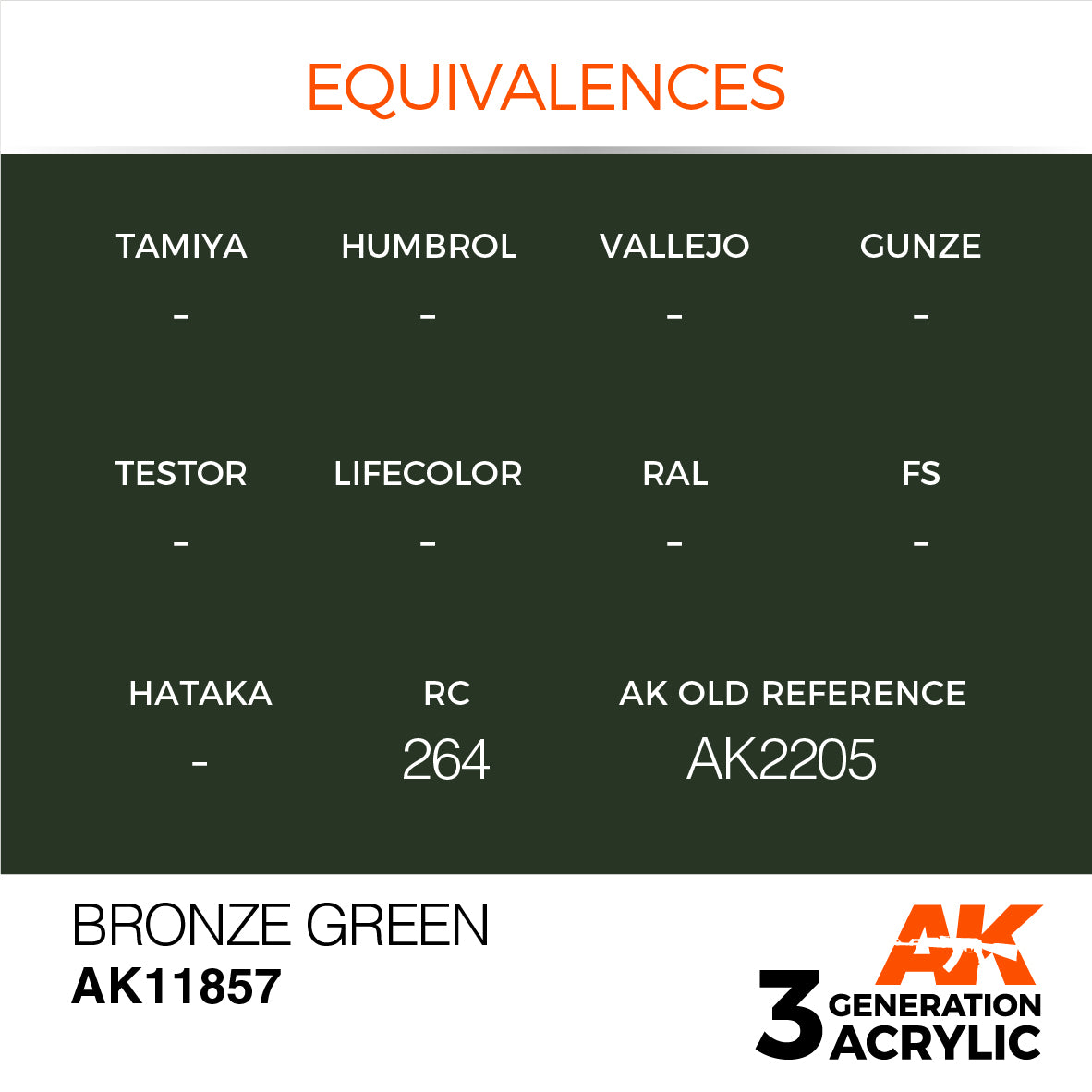 AK Interactive 3G Air - Bronze Green | 8435568315211
