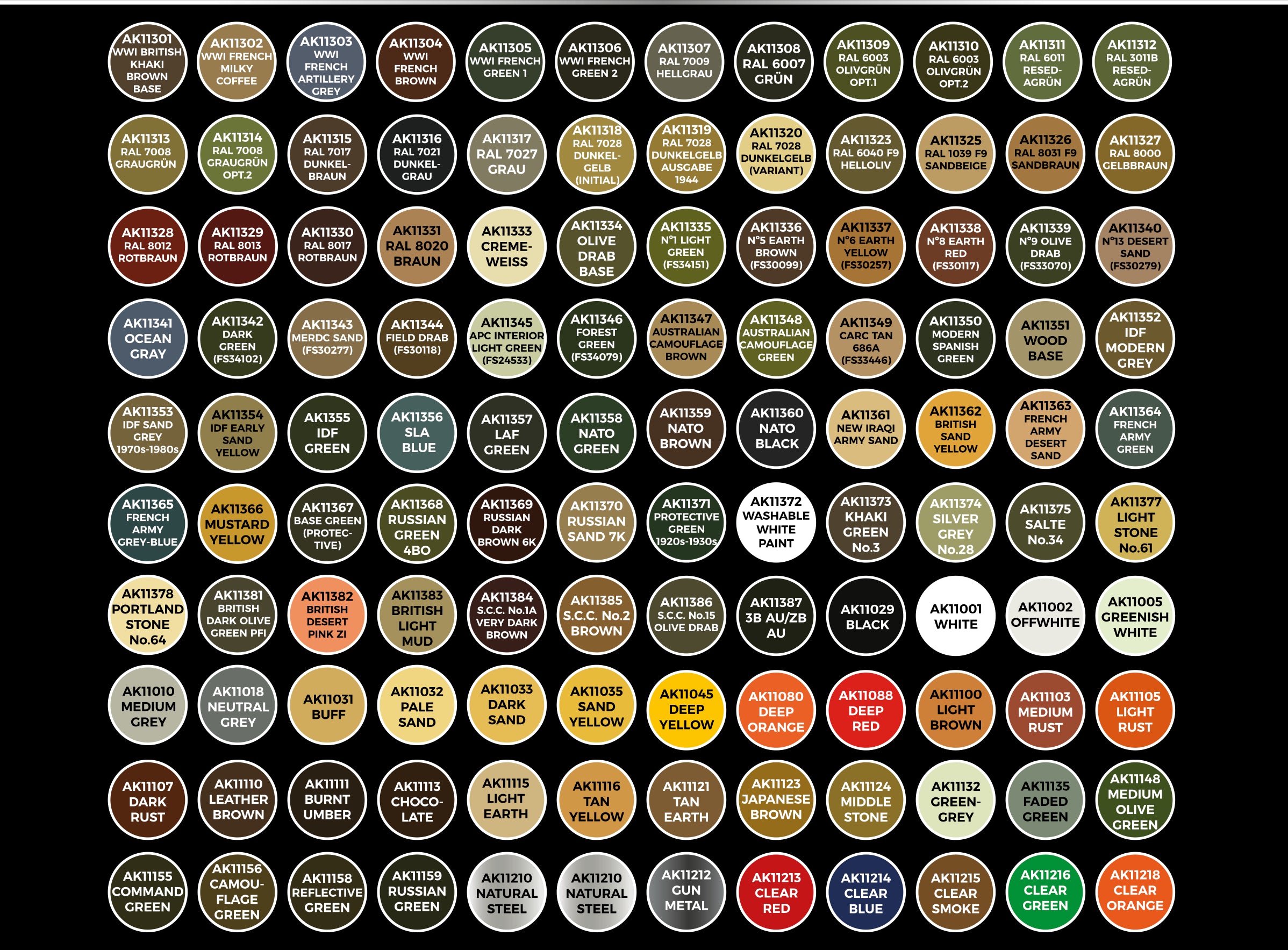 AK 3G Plastic Briefcase 120 AFV Colors | 8435568333468