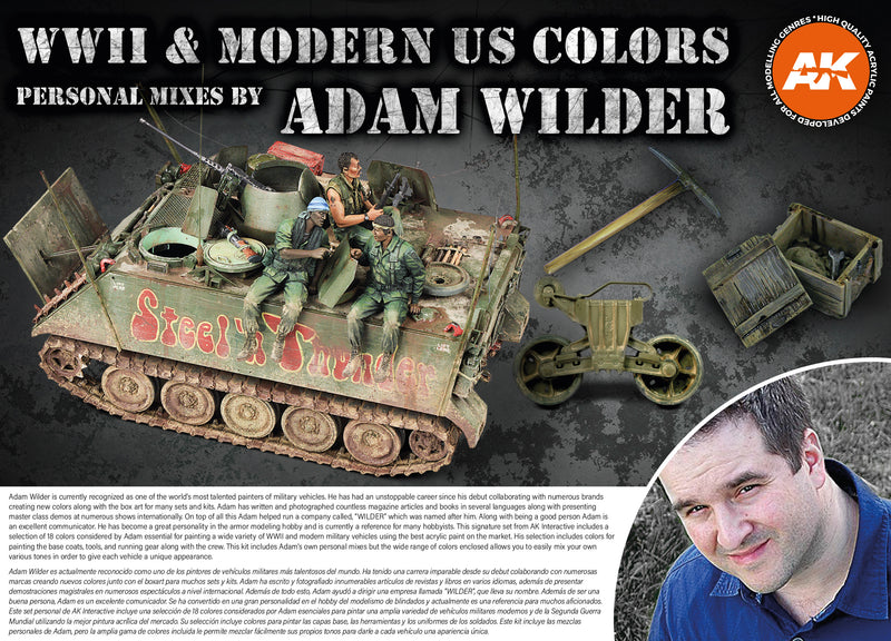 AK Interactive Adam Wilder Signature Set 18 Colors